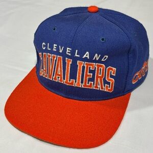 Vintage Cleveland Cavaliers STARTER Arch 100% Wool Snap Back 90’s Hat